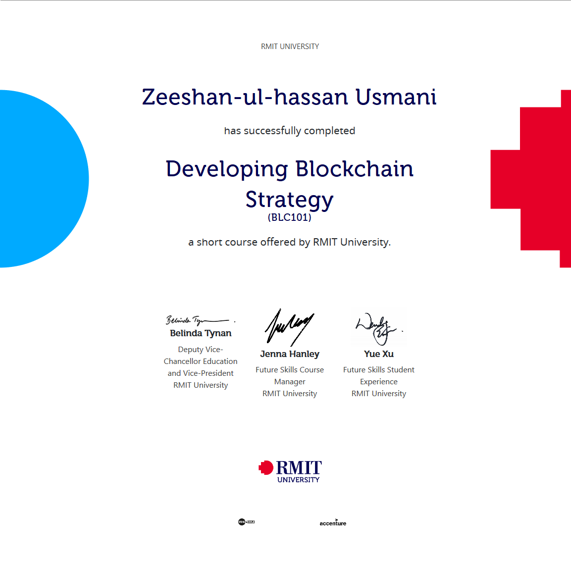 Developing Blockchain Strategy Certificate